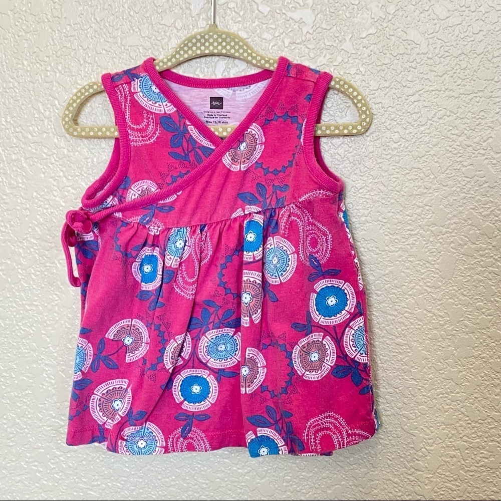Tea collection 12-18 months girls‎ shirt wrap style sleeveless